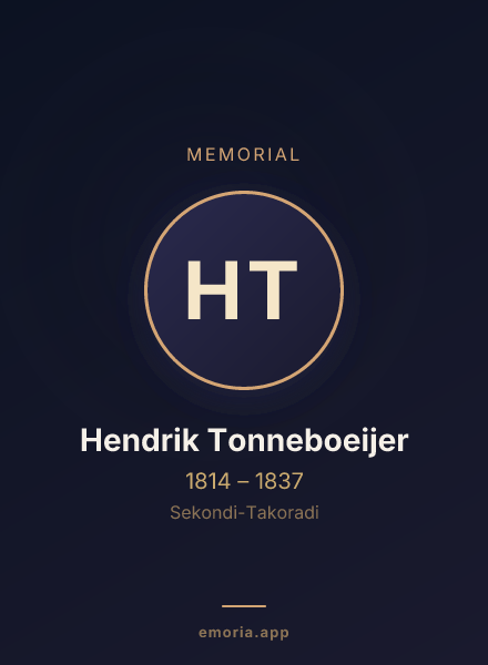 Memorial portrait of Hendrik Tonneboeijer