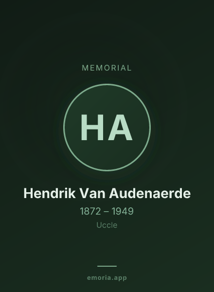 Memorial portrait of Hendrik Van Audenaerde