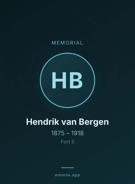 Memorial portrait of Hendrik van Bergen