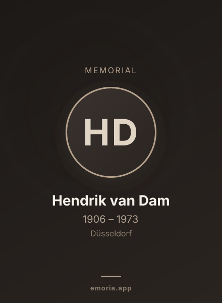 Memorial portrait of Hendrik van Dam