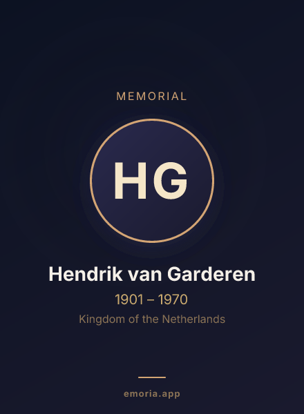 Memorial portrait of Hendrik van Garderen