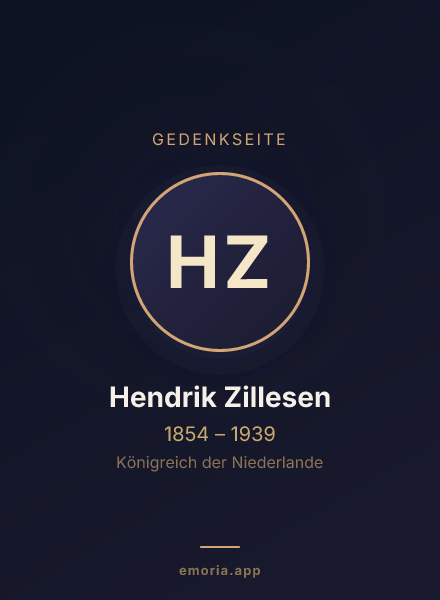 Gedenkportrait von Hendrik Zillesen