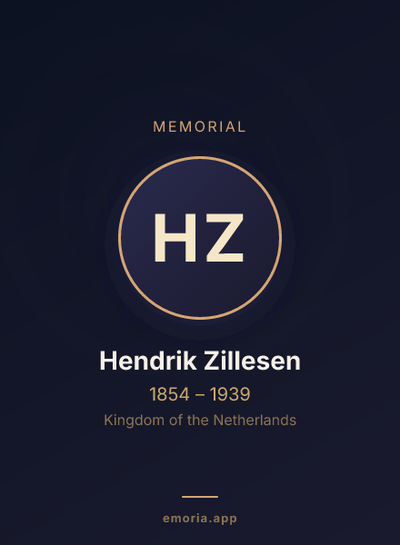 Memorial portrait of Hendrik Zillesen