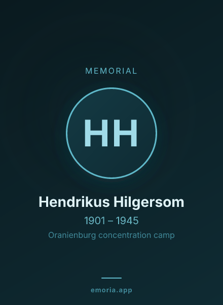 Memorial portrait of Hendrikus Hilgersom