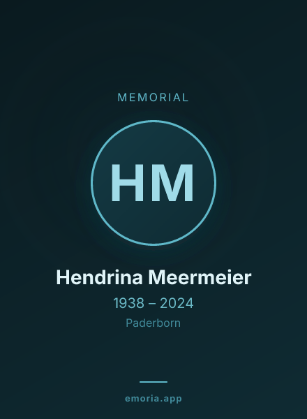 Memorial portrait of Hendrina Meermeier
