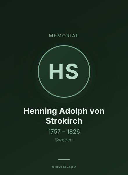 Memorial portrait of Henning Adolph von Strokirch