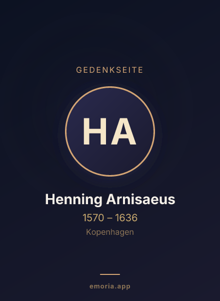 Gedenkportrait von Henning Arnisaeus