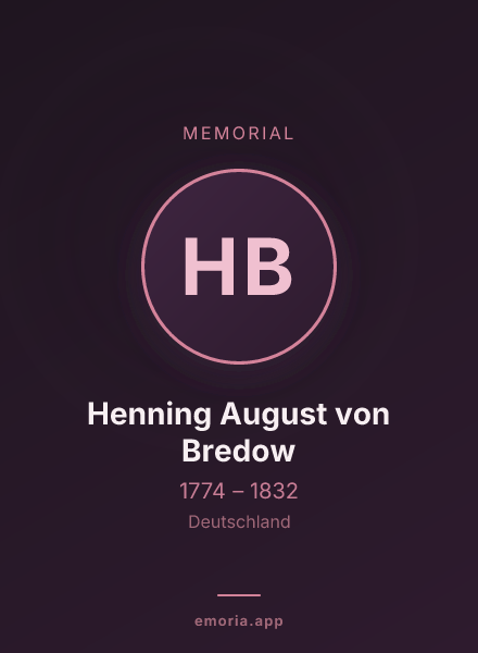 Memorial portrait of Henning August von Bredow