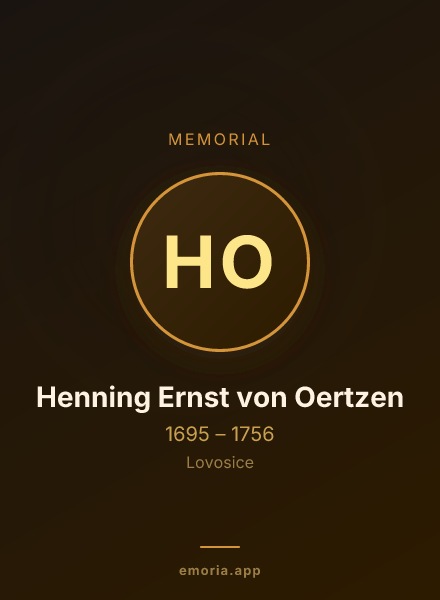 Memorial portrait of Henning Ernst von Oertzen
