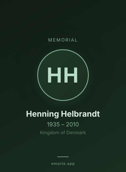 Memorial portrait of Henning Helbrandt