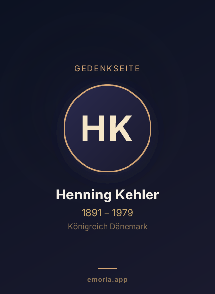 Gedenkportrait von Henning Kehler