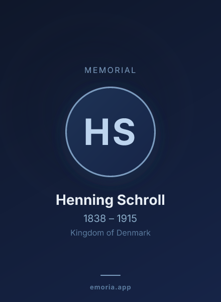 Memorial portrait of Henning Schroll