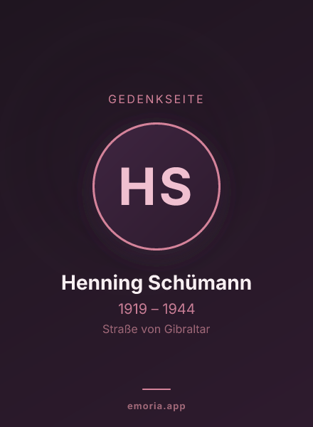 Gedenkportrait von Henning Schümann