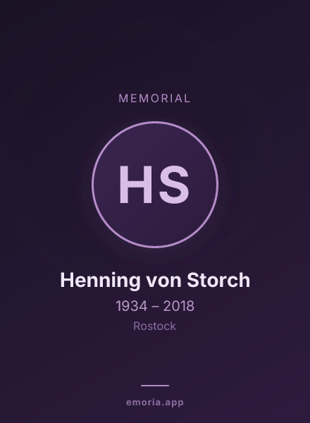 Memorial portrait of Henning von Storch