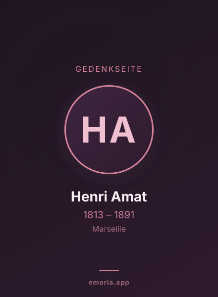 Gedenkportrait von Henri Amat