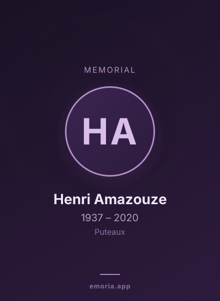 Memorial portrait of Henri Amazouze