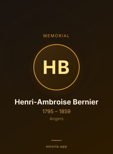Memorial portrait of Henri-Ambroise Bernier