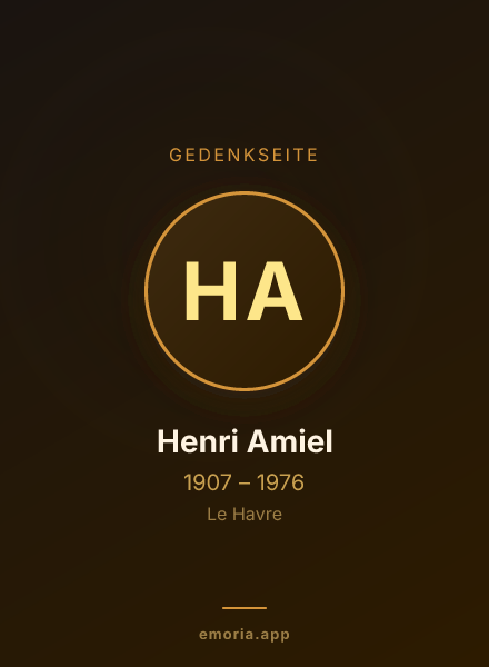 Gedenkportrait von Henri Amiel