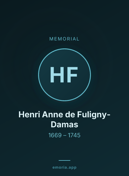 Memorial portrait of Henri Anne de Fuligny-Damas