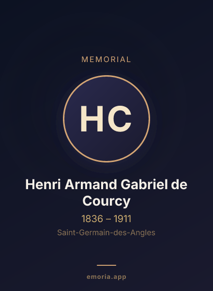 Memorial portrait of Henri Armand Gabriel de Courcy