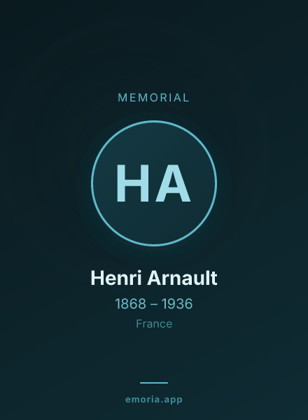 Memorial portrait of Henri Arnault