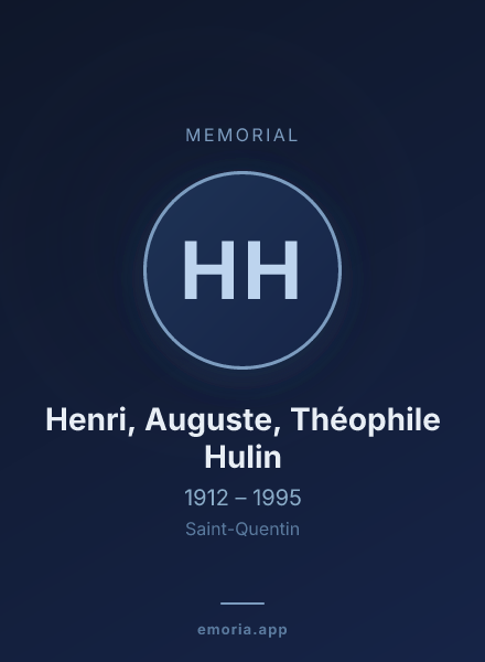 Memorial portrait of Henri, Auguste, Théophile Hulin