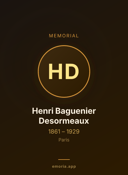 Memorial portrait of Henri Baguenier Desormeaux
