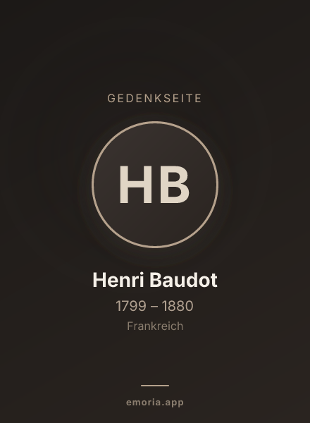 Gedenkportrait von Henri Baudot