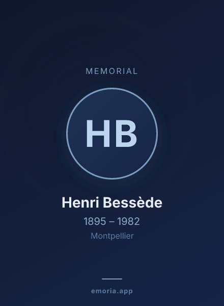 Memorial portrait of Henri Bessède