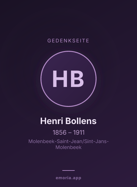 Gedenkportrait von Henri Bollens