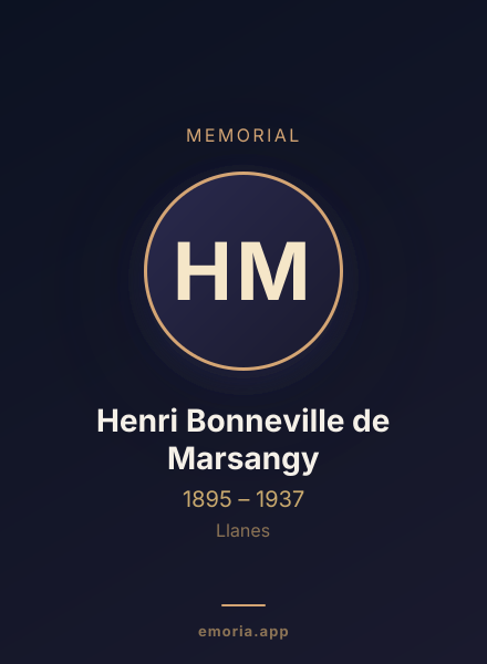 Memorial portrait of Henri Bonneville de Marsangy