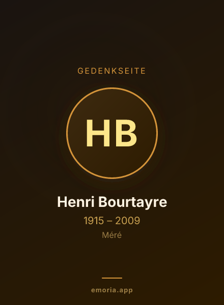 Gedenkportrait von Henri Bourtayre