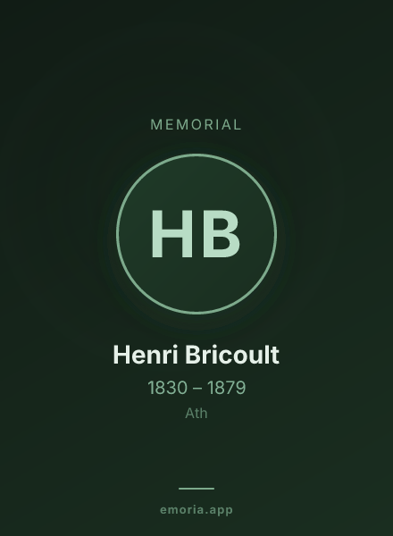 Memorial portrait of Henri Bricoult