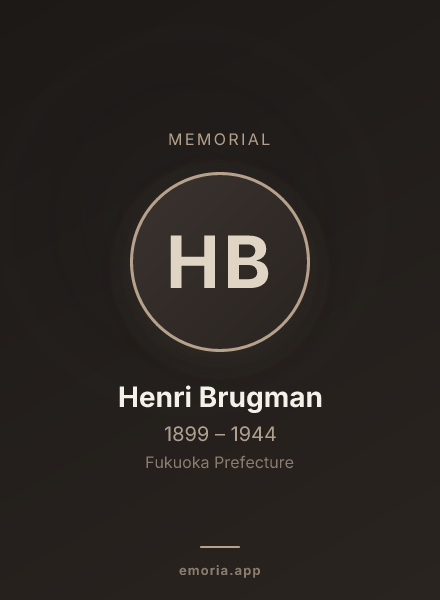 Memorial portrait of Henri Brugman