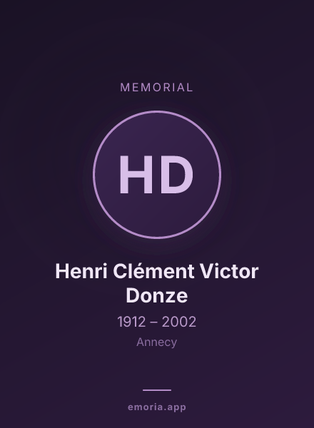 Memorial portrait of Henri Clément Victor Donze