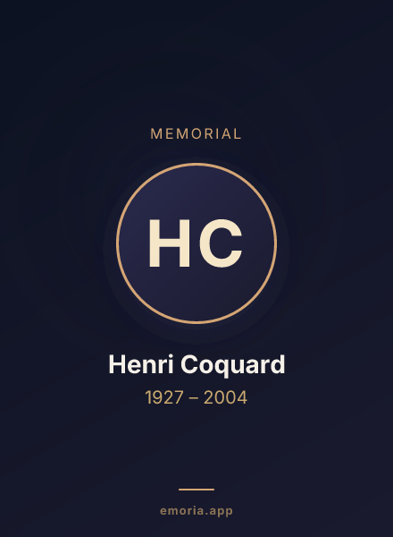 Memorial portrait of Henri Coquard