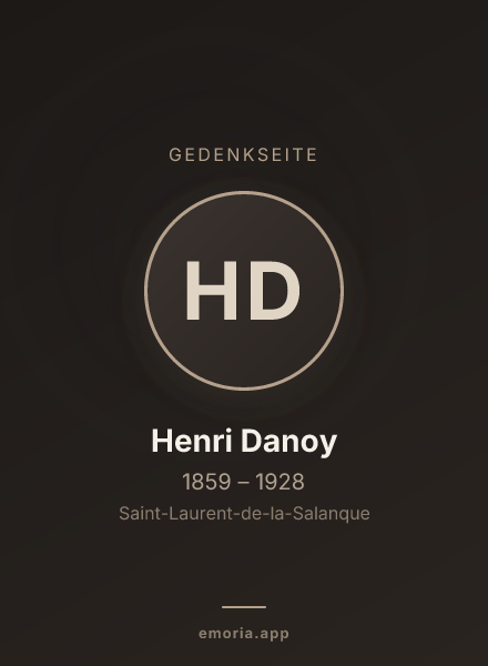 Gedenkportrait von Henri Danoy