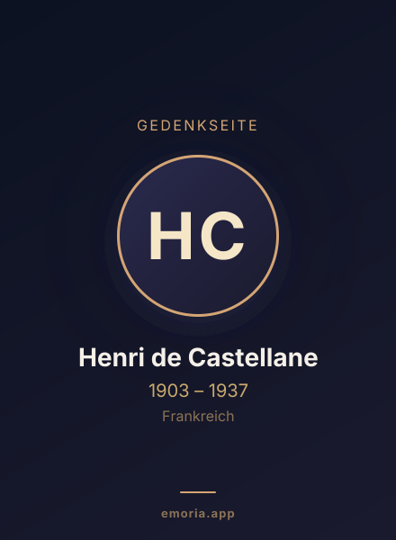 Gedenkportrait von Henri de Castellane