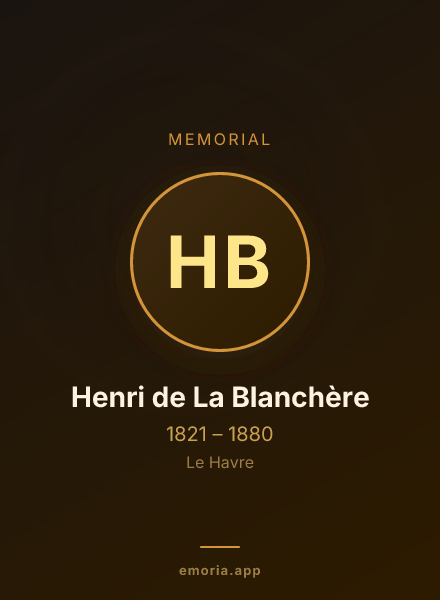 Memorial portrait of Henri de La Blanchère