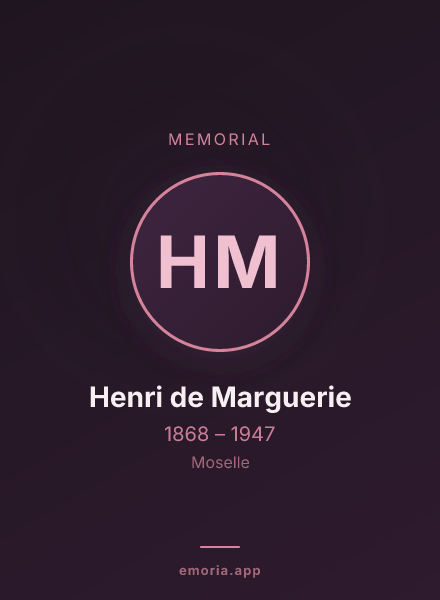 Memorial portrait of Henri de Marguerie