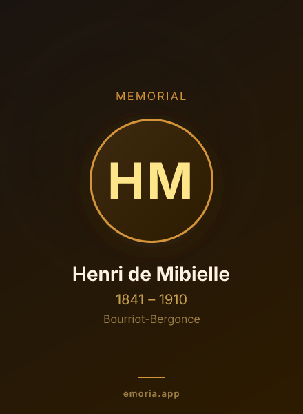Memorial portrait of Henri de Mibielle