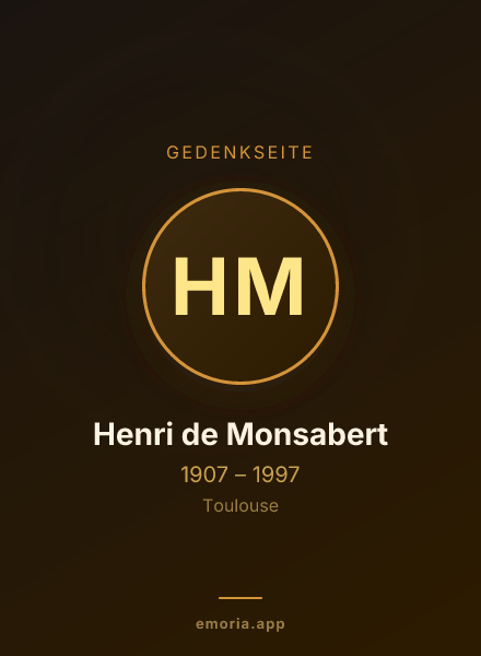 Gedenkportrait von Henri de Monsabert