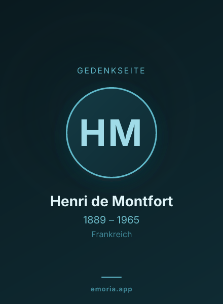 Gedenkportrait von Henri de Montfort