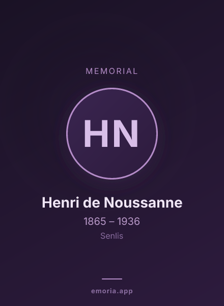 Memorial portrait of Henri de Noussanne