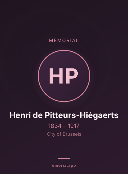 Memorial portrait of Henri de Pitteurs-Hiégaerts