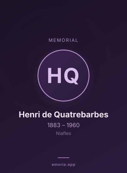 Memorial portrait of Henri de Quatrebarbes