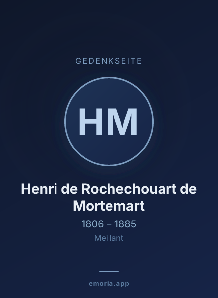 Gedenkportrait von Henri de Rochechouart de Mortemart