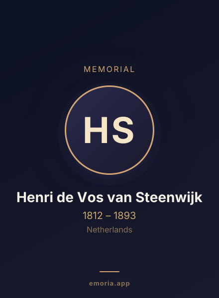 Memorial portrait of Henri de Vos van Steenwijk