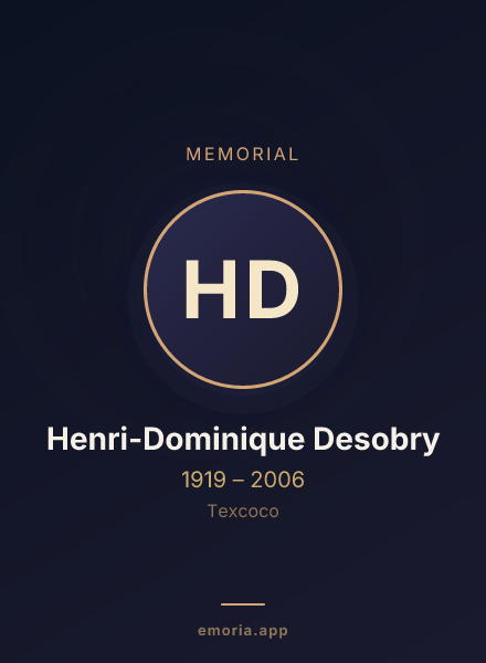 Memorial portrait of Henri-Dominique Desobry
