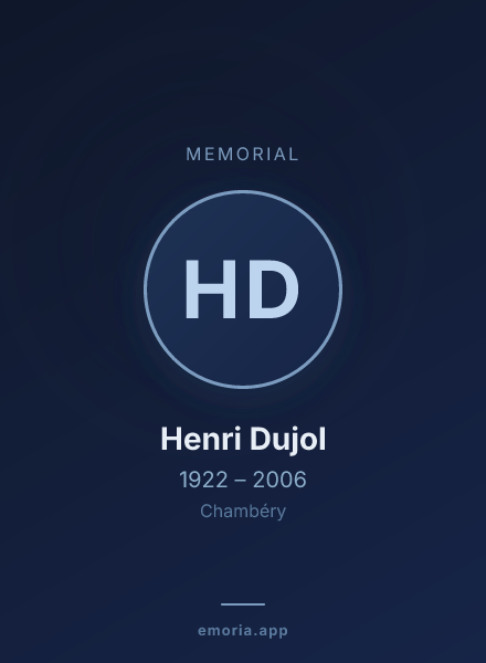 Memorial portrait of Henri Dujol
